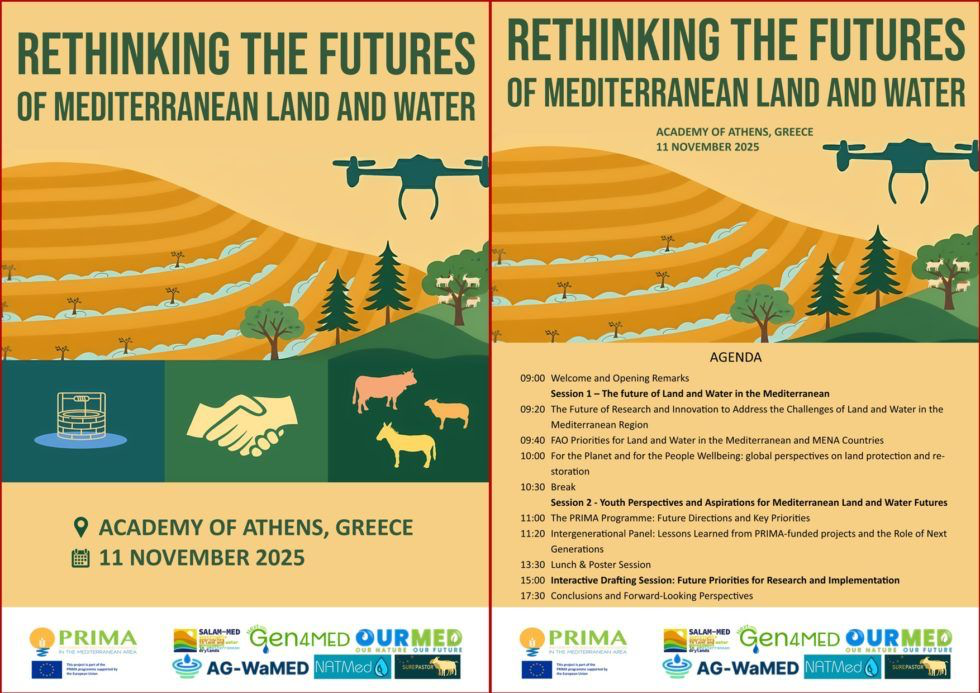 OurMED took part in the PRIMA Conference “Rethinking the Future of Mediterranean Land and Water” in Athens
